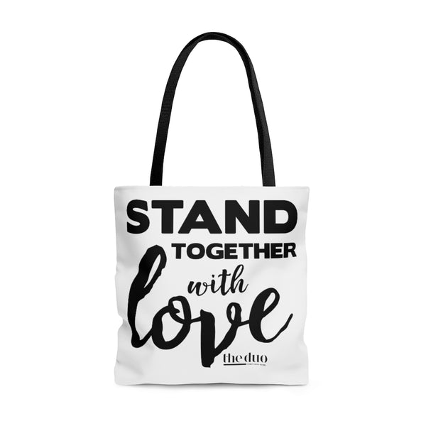 Stand Together - Black & White  Tote Bag