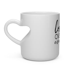 Love Over Everything - Heart Shape Mug