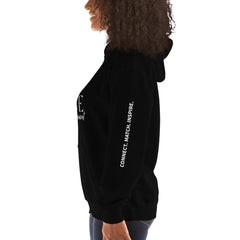 Love Movement  - Decor Sleeve  White Text Unisex Hoodie
