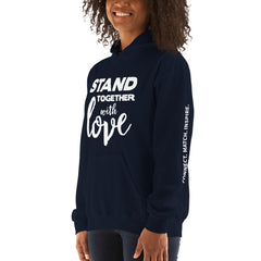Stand Together - White Text Unisex Hoodie