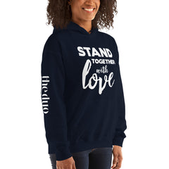 Stand Together - White Text Unisex Hoodie