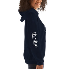 Love Movement  - Decor Sleeve  White Text Unisex Hoodie
