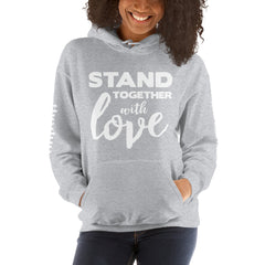 Stand Together - White Text Unisex Hoodie