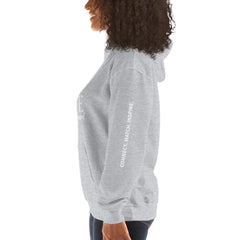 Love Movement  - Decor Sleeve  White Text Unisex Hoodie