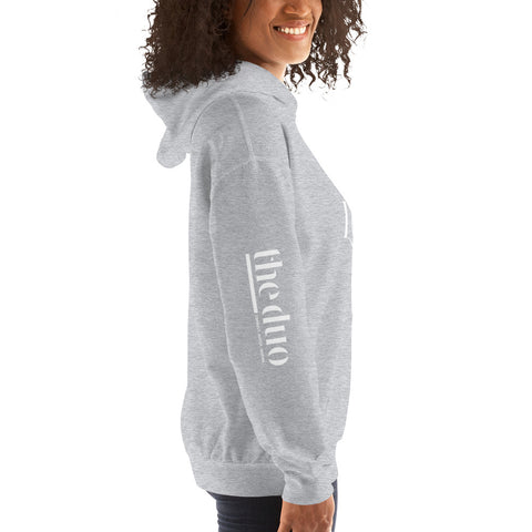 Love Movement  - Decor Sleeve  White Text Unisex Hoodie