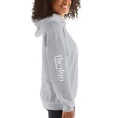Love Movement  - Decor Sleeve  White Text Unisex Hoodie