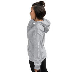 Love Freely - Decor Sleeve  White Text Unisex Hoodie