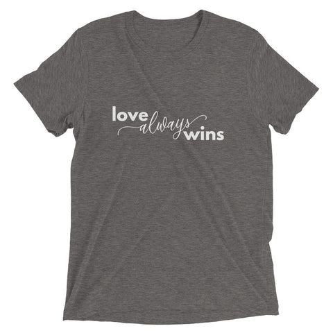 Love Always Wins - Short sleeve t-shirt (Grey)