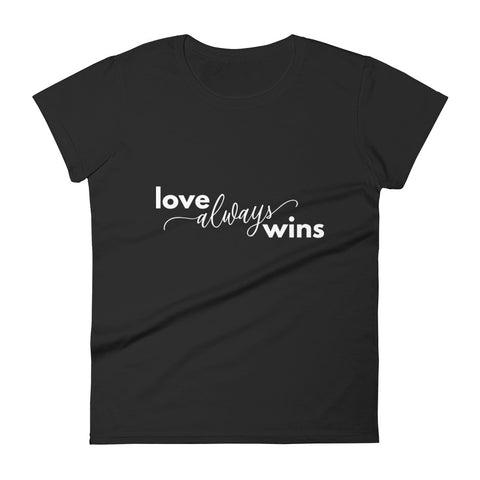 Love Always Wins - The Duo Women's short sleeve t-shirt (Dark Colors)