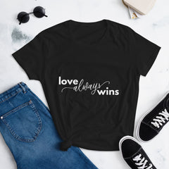Love Always Wins - The Duo Women's short sleeve t-shirt (Dark Colors)