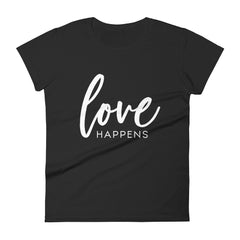 Love Happens - The Duo Women's short sleeve t-shirt (Dark Colors)