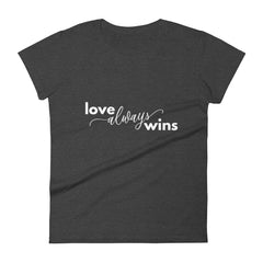 Love Always Wins - The Duo Women's short sleeve t-shirt (Dark Colors)