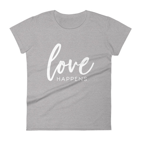 Love Happens - The Duo Women's short sleeve t-shirt (Dark Colors)