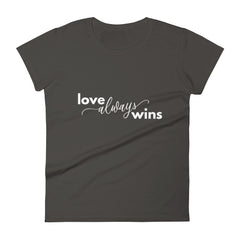Love Always Wins - The Duo Women's short sleeve t-shirt (Dark Colors)