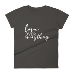 Love Over Everything  - The Duo Women's short sleeve t-shirt (Dark Colors)