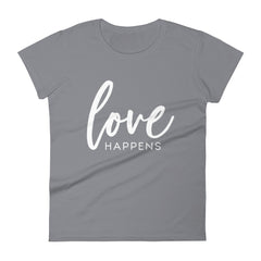 Love Happens - The Duo Women's short sleeve t-shirt (Dark Colors)