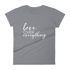 Love Over Everything  - The Duo Women's short sleeve t-shirt (Dark Colors)