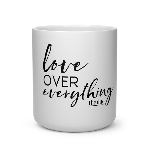 Love Over Everything - Heart Shape Mug
