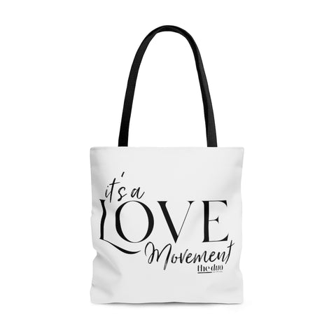Love Movement - Black & White Tote Bag