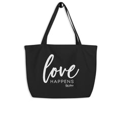 Love Happens - Large organic tote bag