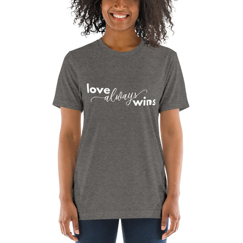Love Always Wins - Short sleeve t-shirt (Grey)