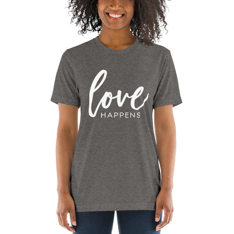 Love Happens - Short sleeve t-shirt (Grey)