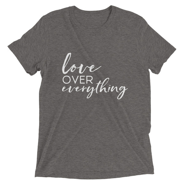 Love Over Everything - Short sleeve t-shirt (Grey)