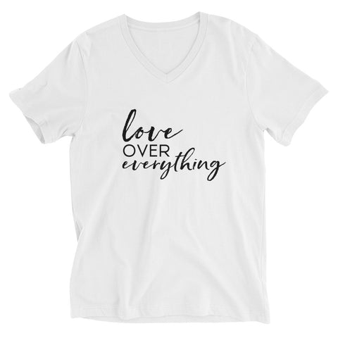 Love Over Everything - The Duo Unisex Short Sleeve V-Neck T-Shirt