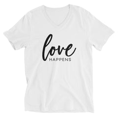 Love Happens - The Duo Unisex Short Sleeve V-Neck T-Shirt