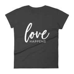 Love Happens - The Duo Women's short sleeve t-shirt (Dark Colors)