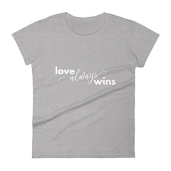 Love Always Wins - The Duo Women's short sleeve t-shirt (Dark Colors)