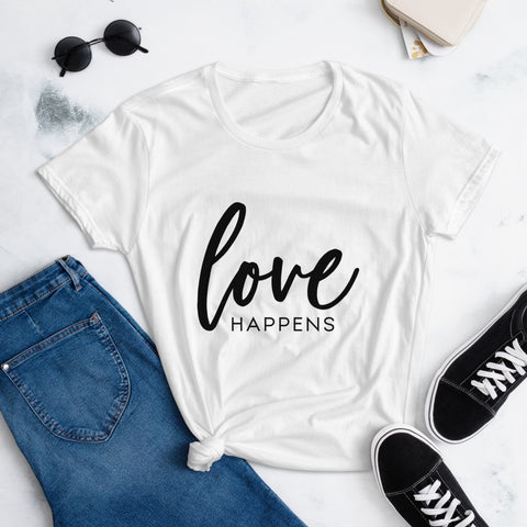 Love Happens - The Duo Women's short sleeve t-shirt
